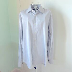 DOLCE & GABBANA men’s long sleeve light grey dress shirt.